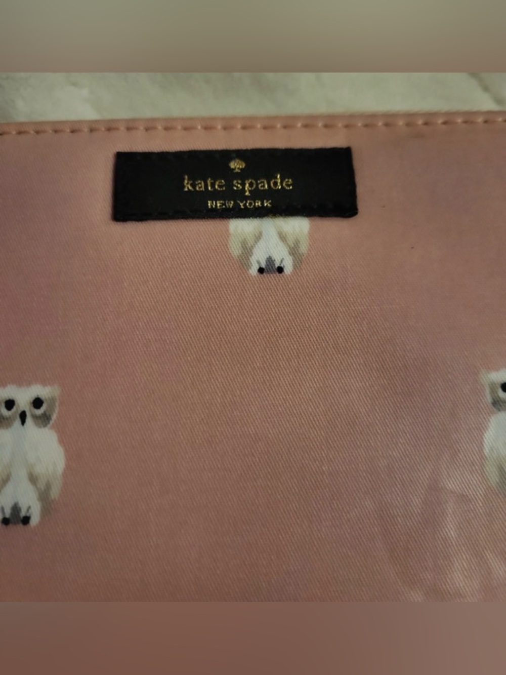 kate spade Pink Owl Zip-Around Wallet - Picture 3 of 8